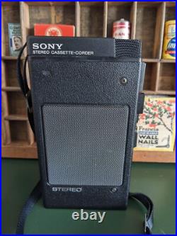 Vintage SONY TCS-300 Stereo Cassette Recorder Tested Needs Attention AS IS