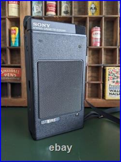 Vintage SONY TCS-300 Stereo Cassette Recorder Tested Needs Attention AS IS