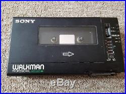 Vintage SONY Walkman WM-D6C Professional Cassette Player Recorder UNTESTED Case