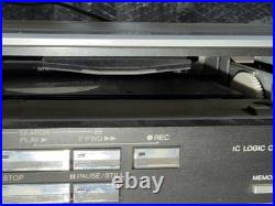 Vintage Sanyo Betacord VCR 4900 Silver Beta Video Cassette Recorder Untested