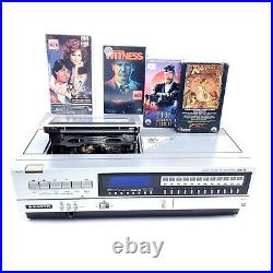 Vintage Sanyo Betamax Beta VCR 4400 Cassette Recorder Player Top Loading Works