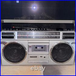 Vintage Sanyo M-9927K Boombox Rare Iconic Cassette Recorder Radio Ghetto-Blaster