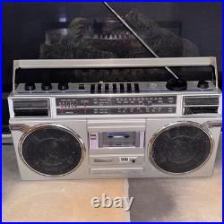 Vintage Sanyo M-9927K Boombox Rare Iconic Cassette Recorder Radio Ghetto-Blaster