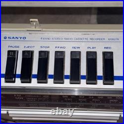 Vintage Sanyo M-9927K Boombox Rare Iconic Cassette Recorder Radio Ghetto-Blaster