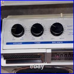 Vintage Sanyo M-9927K Boombox Rare Iconic Cassette Recorder Radio Ghetto-Blaster