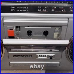 Vintage Sanyo M-9927K Boombox Rare Iconic Cassette Recorder Radio Ghetto-Blaster