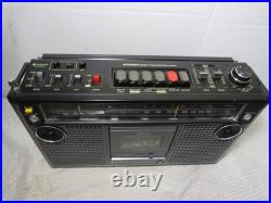 Vintage Sanyo M-9980 Boombox Stereo Radio Cassette Recorder SUPER CLEAN WORKS