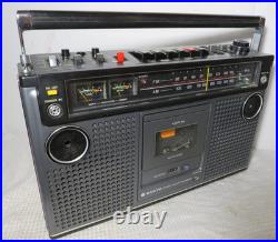 Vintage Sanyo M-9980 Boombox Stereo Radio Cassette Recorder SUPER CLEAN WORKS
