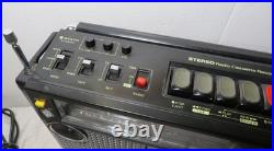 Vintage Sanyo M-9980 Boombox Stereo Radio Cassette Recorder SUPER CLEAN WORKS