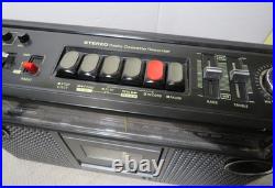 Vintage Sanyo M-9980 Boombox Stereo Radio Cassette Recorder SUPER CLEAN WORKS