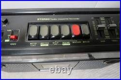 Vintage Sanyo M-9980 Boombox Stereo Radio Cassette Recorder SUPER CLEAN WORKS