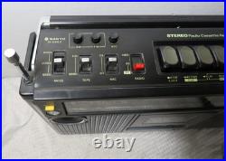 Vintage Sanyo M-9980 Boombox Stereo Radio Cassette Recorder SUPER CLEAN WORKS