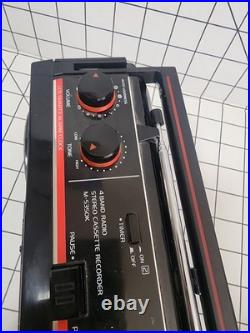 Vintage Sanyo M-S350K LITTLE MINI 16W stereo cassette recorder 4 band radio
