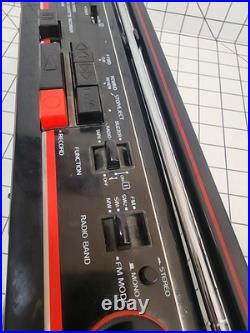 Vintage Sanyo M-S350K LITTLE MINI 16W stereo cassette recorder 4 band radio