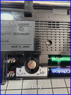 Vintage Sanyo M-S350K LITTLE MINI 16W stereo cassette recorder 4 band radio