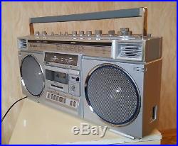 Vintage Sanyo M-X720K BOOMBOX Stereo Radio Cassette Player Recorder