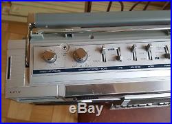 Vintage Sanyo M-X720K BOOMBOX Stereo Radio Cassette Player Recorder