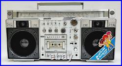 Vintage Sanyo M-X920K Boombox Ghettoblaster Stereo Radio Cassette Recorder