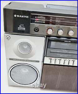 Vintage Sanyo M-X960K Boombox Ghettoblaster Stereo Radio Cassette Recorder