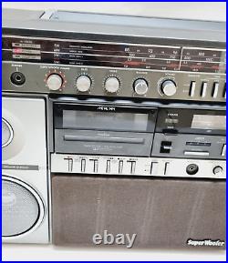 Vintage Sanyo M-X960K Boombox Ghettoblaster Stereo Radio Cassette Recorder