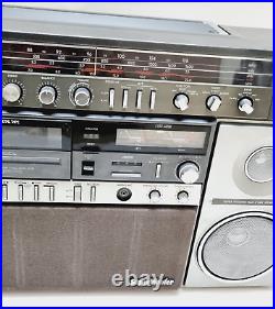 Vintage Sanyo M-X960K Boombox Ghettoblaster Stereo Radio Cassette Recorder