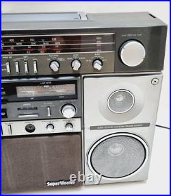 Vintage Sanyo M-X960K Boombox Ghettoblaster Stereo Radio Cassette Recorder