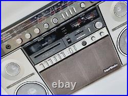 Vintage Sanyo M-X960K Boombox Ghettoblaster Stereo Radio Cassette Recorder