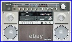 Vintage Sanyo M-X960K Boombox Ghettoblaster Stereo Radio Cassette Recorder