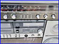 Vintage Sanyo M-X960K Boombox Ghettoblaster Stereo Radio Cassette Recorder