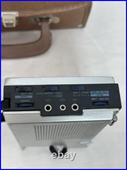 Vintage Sanyo M1770F Mini Radio Cassette Player Bundle With Leather Case TESTED