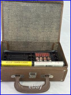 Vintage Sanyo M1770F Mini Radio Cassette Player Bundle With Leather Case TESTED