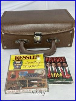 Vintage Sanyo M1770F Mini Radio Cassette Player Bundle With Leather Case TESTED