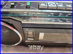 Vintage Sanyo M7770K 4 Band Radio Cassette Player Recorder Boombox Works Great