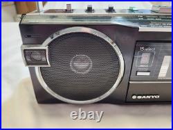 Vintage Sanyo M7770K 4 Band Radio Cassette Player Recorder Boombox Works Great