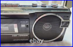 Vintage Sanyo M7770K 4 Band Radio Cassette Player Recorder Boombox Works Great