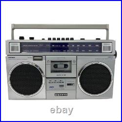 Vintage Sanyo M9925A Boombox Ghettoblaster AM/FM Radio Cassette Recorder