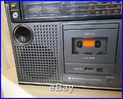 Vintage Sanyo M9980K BOOMBOX Stereo Radio Cassette Player Recorder Own Box