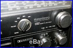 Vintage Sanyo M9998K BOOMBOX Stereo Radio Cassette Player Recorder