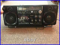 Vintage Sanyo M9998k Portable Radio Cassette Recorder Boombox Ghettoblaster TOTL