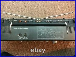 Vintage Sanyo M9998k Portable Radio Cassette Recorder Boombox Ghettoblaster TOTL