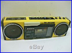 Vintage Sanyo MGT7A The Outsider AM/FM Radio Cassette Player Recorder Boombox