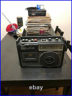 Vintage Sanyo Model M2422 Radio Cassette Recorder