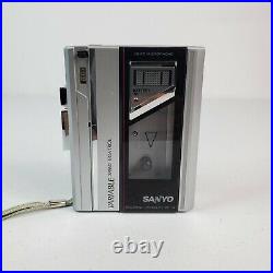 Vintage Sanyo Recharge Capability MR-54 Cassette Player Recorder Walkman Tested