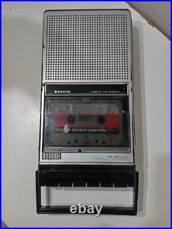 Vintage Sanyo Slim Cassette Tape Recorder Model Slim 3 Works But Needs New Belt