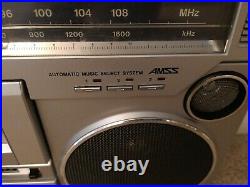 Vintage Sanyo Stereo Radio Cassette Recorder M9978f Boom Box/ghetto Blaster