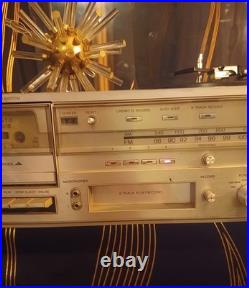 Vintage Sears AM/FM Home Stereo, Phonograph, Cassette, Record, 8 Track, 1970s