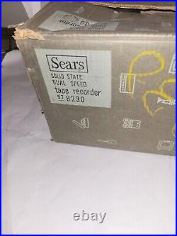 Vintage Sears tape recorder model number 8230 WithManual & Box made in Japan