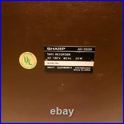 Vintage Sharp Av 2000 Cassette Recorder /Public Address
