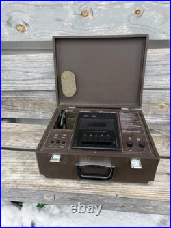 Vintage Sharp Av 2000 Cassette Recorder /Public Address In Case RARE Tested