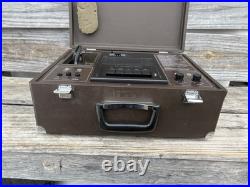 Vintage Sharp Av 2000 Cassette Recorder /Public Address In Case RARE Tested